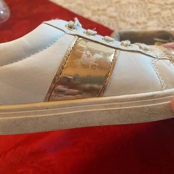 Beverly Hills Polo Club girls metallic rose gold fashion sneakers-Pre loved - Picture 5 of 8
